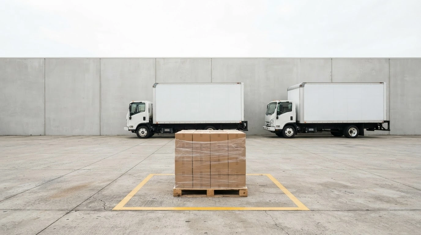 Side-by-side comparison of two LTL freight options showing linehaul, fuel surcharge, accessorial charges, and total landed cost.