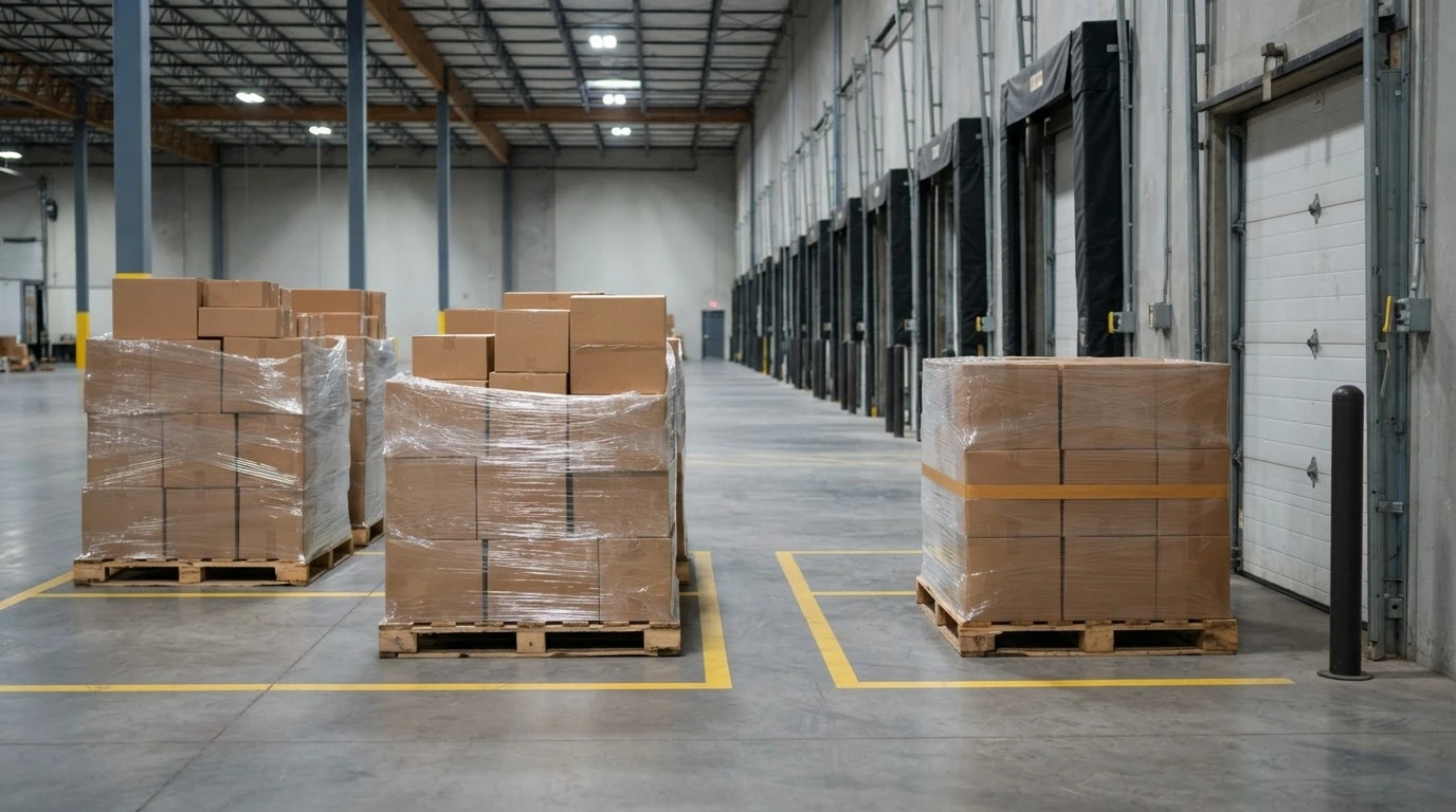 Side-by-side comparison of standard LTL estimated transit and guaranteed LTL delivery commitment in a freight quote workflow