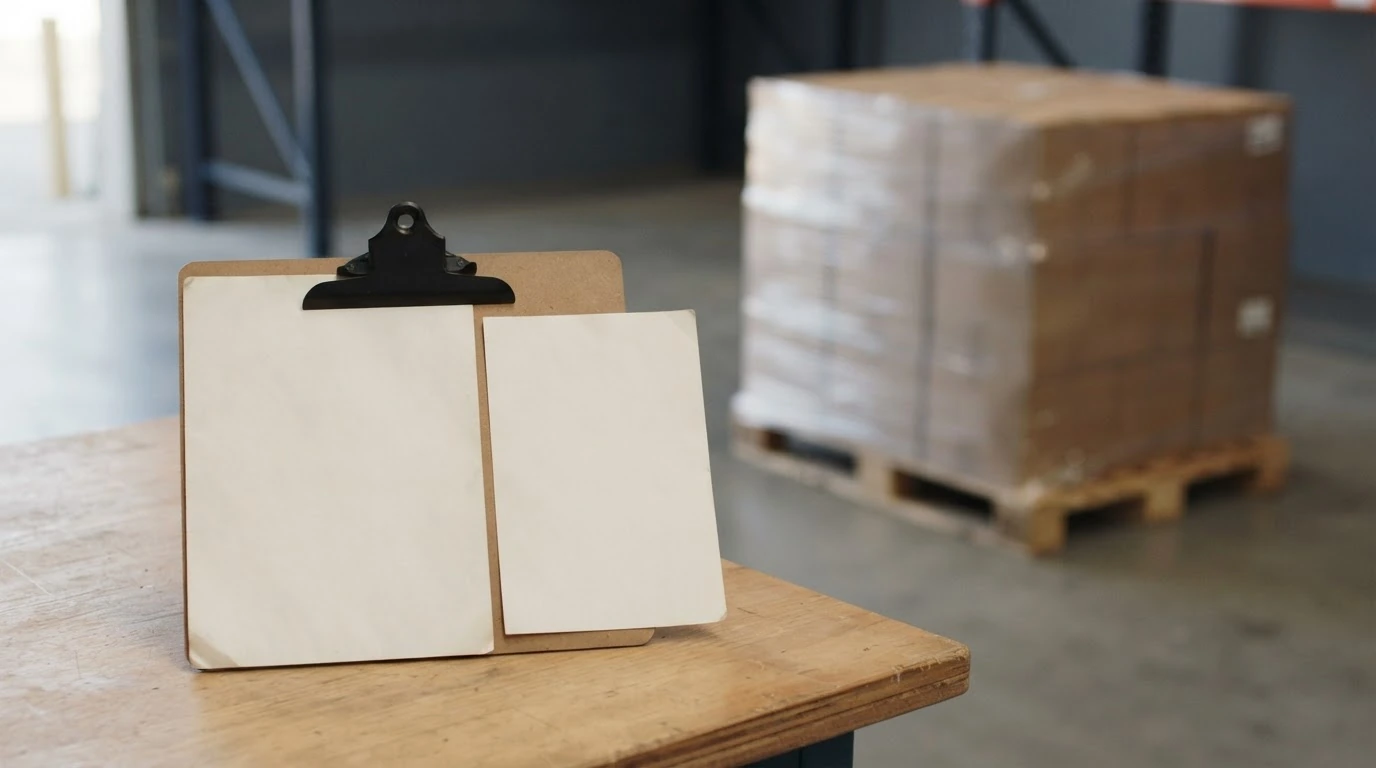 Side-by-side labels showing an NMFC item number on one pallet and a freight class on another, illustrating that the two values play different roles on an LTL shipment.